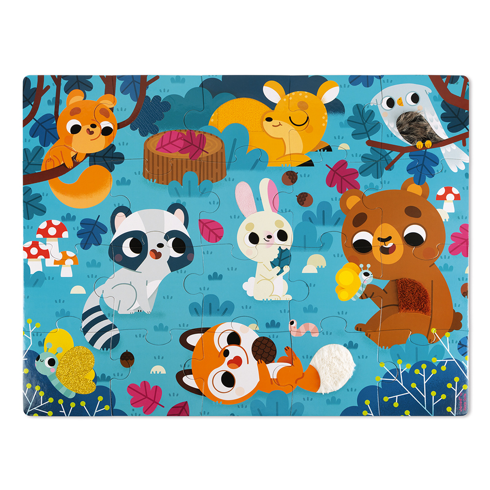 PUZZLE TACTILE 'LES ANIMAUX DE LA FORÊT' - 20 PCS – Image 4