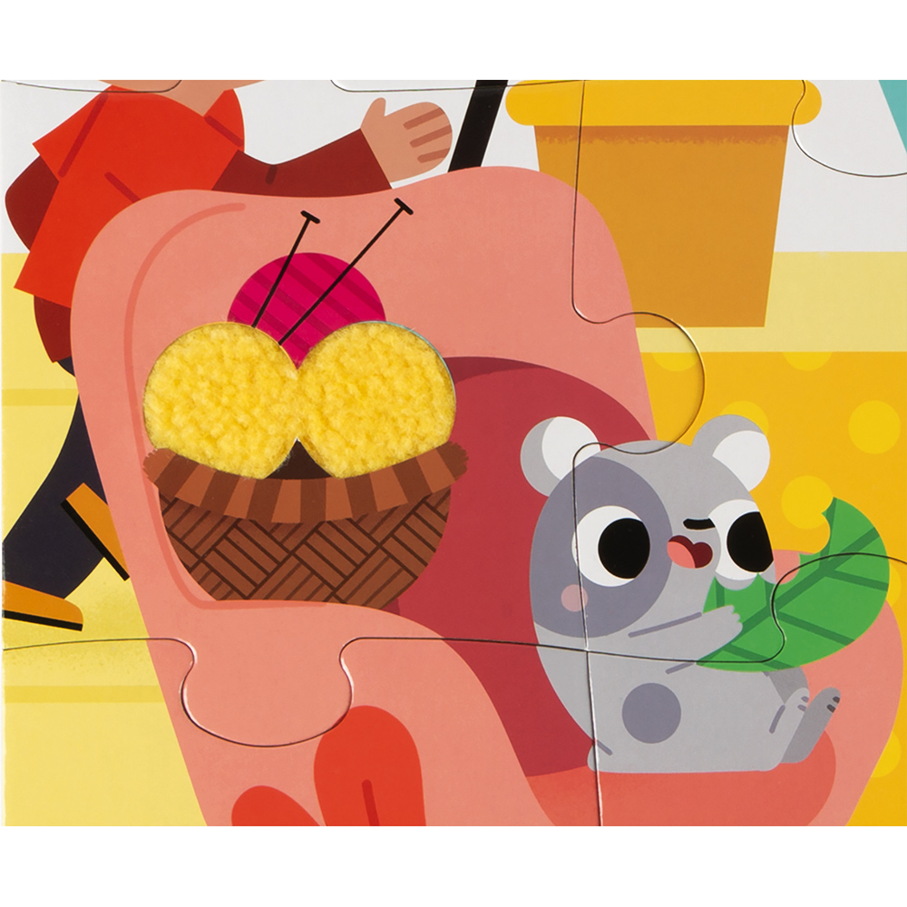 PUZZLE TACTILE 'LES ANIMAUX DOMESTIQUES' - 20 PCS