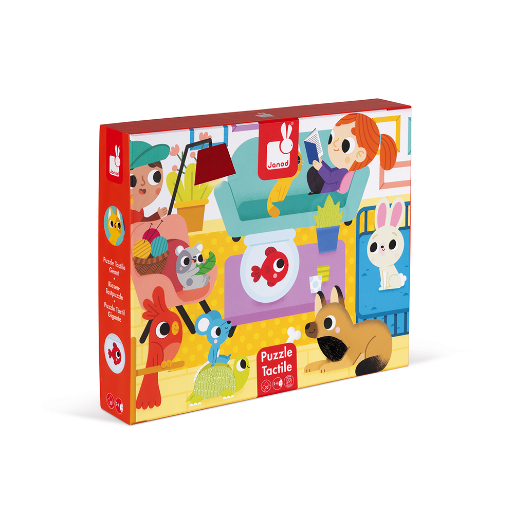PUZZLE TACTILE 'LES ANIMAUX DOMESTIQUES' - 20 PCS – Image 4