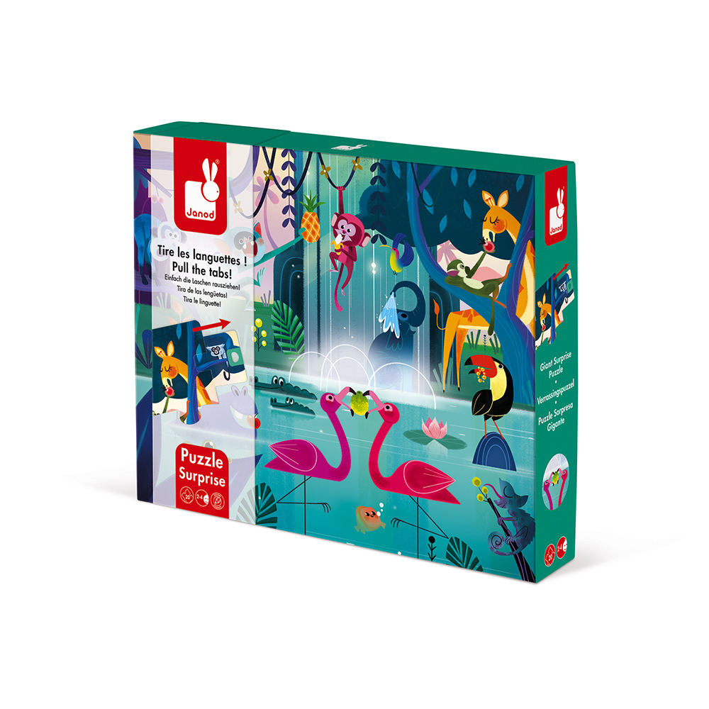 PUZZLE SURPRISE - "FESTIN DANS LA JUNGLE" - 20 PCS – Image 4
