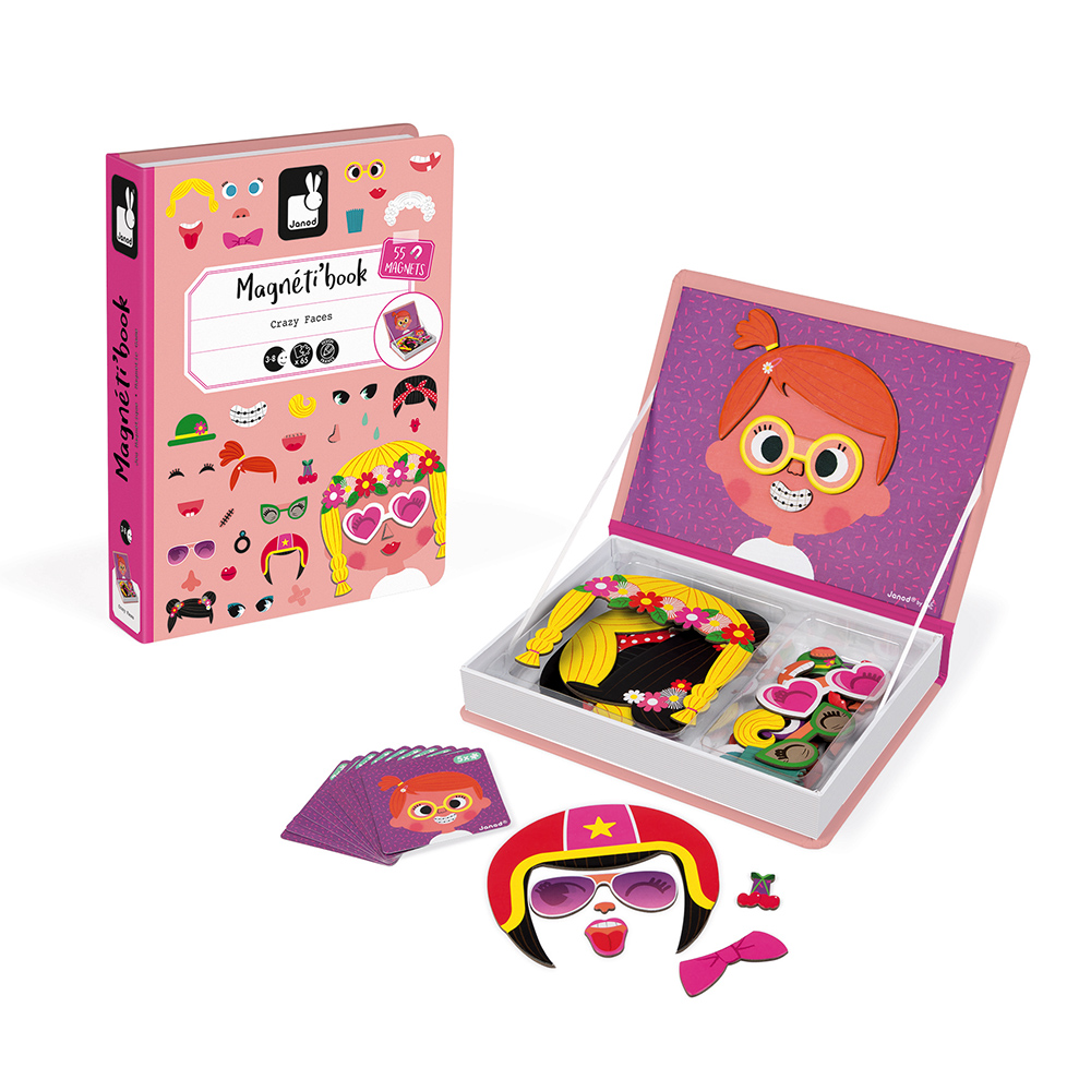 MAGNETI'BOOK CRAZY FACES FILLE