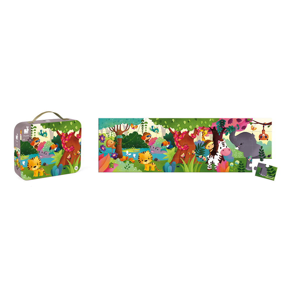 PUZZLE PANORAMIQUE JUNGLE - 36 PCS