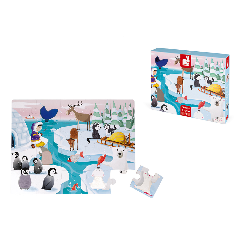 PUZZLE TACTILE 'LA VIE SUR LA BANQUISE' - 20 PCS – Image 2