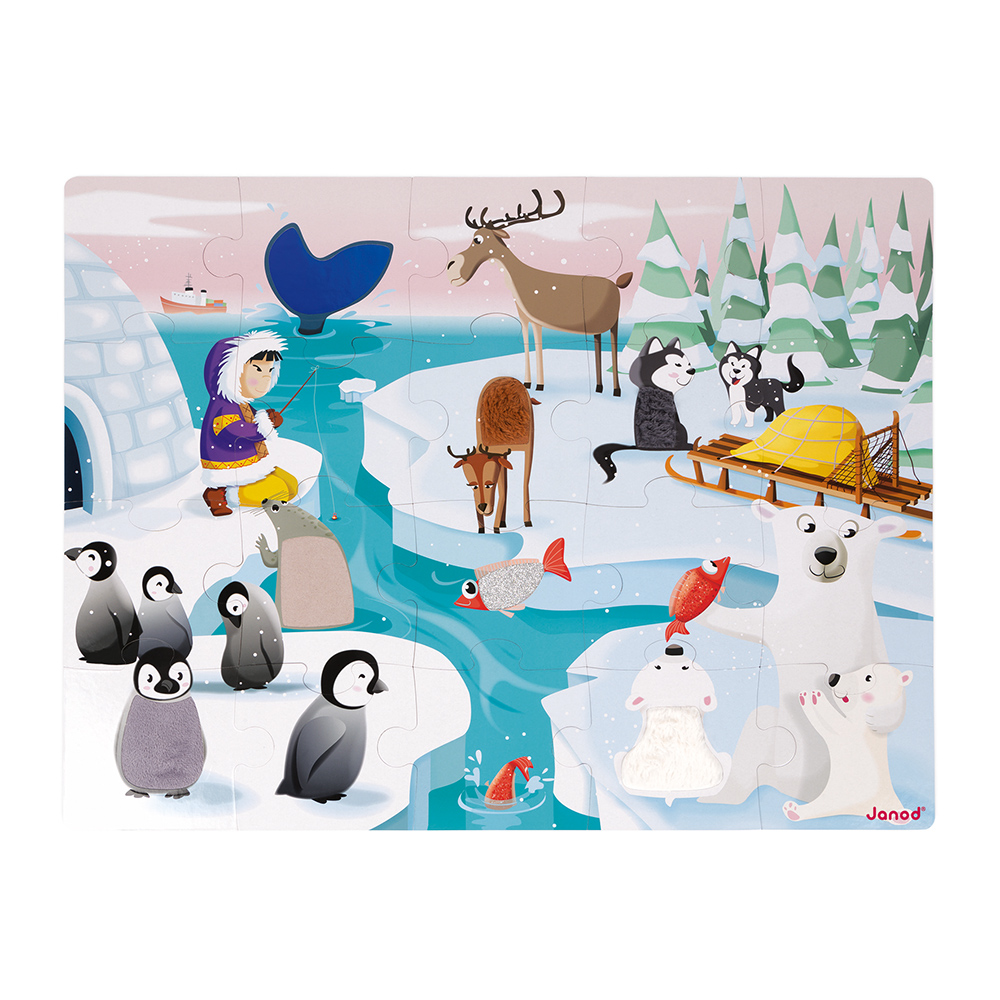 PUZZLE TACTILE 'LA VIE SUR LA BANQUISE' - 20 PCS – Image 3
