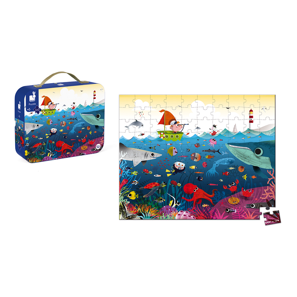 PUZZLE LE MONDE SOUS-MARIN 100 PCS