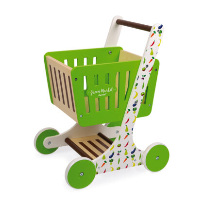 CHARIOT DE COURSES EN BOIS GREEN MARKET