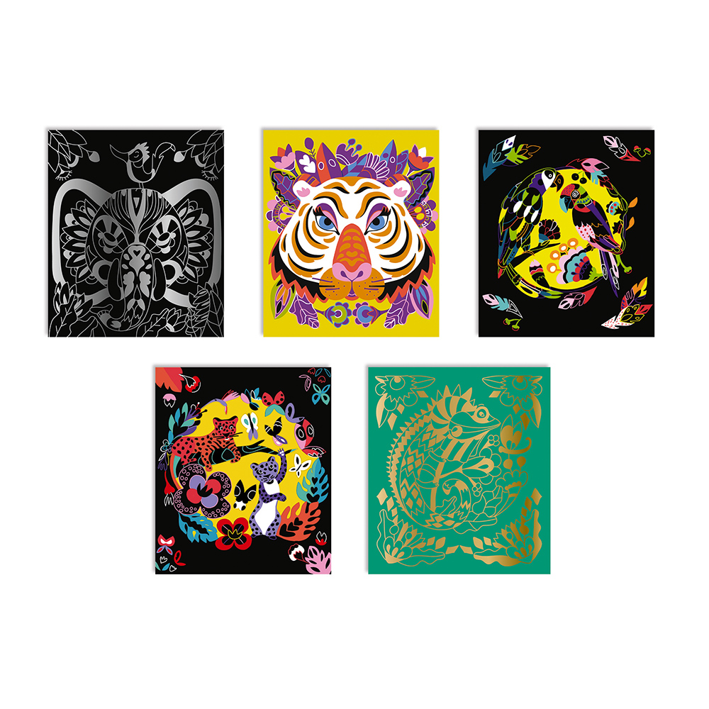 SCRATCH ART ANIMAUX DU MONDE