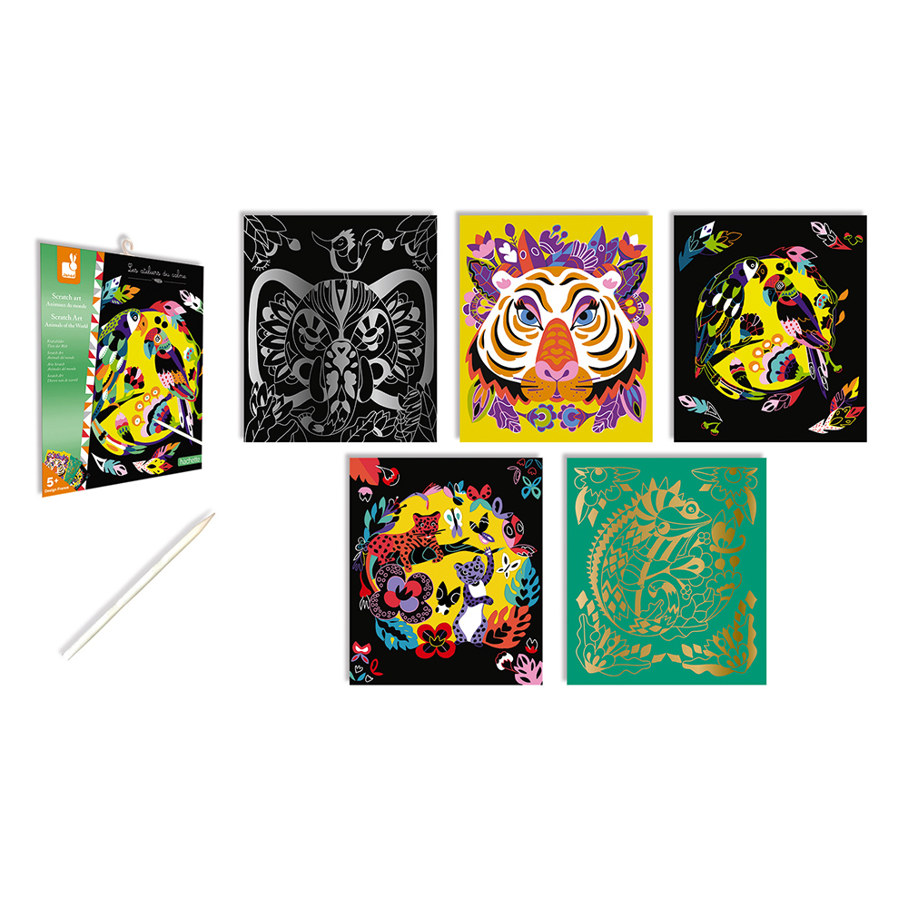 SCRATCH ART ANIMAUX DU MONDE – Image 2