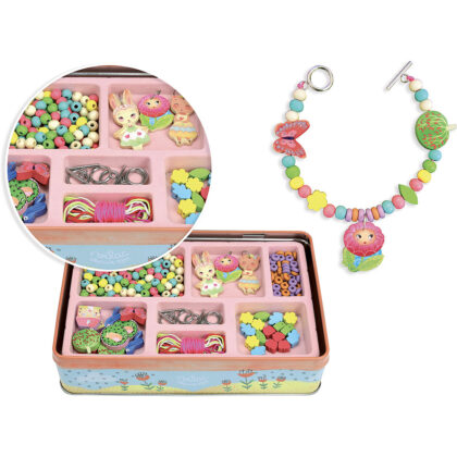 Boite de perles en bois Jardin*