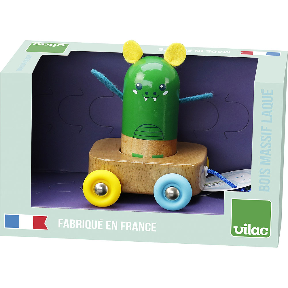 Jouet à traîner maracas Dédé le dragon – Image 2