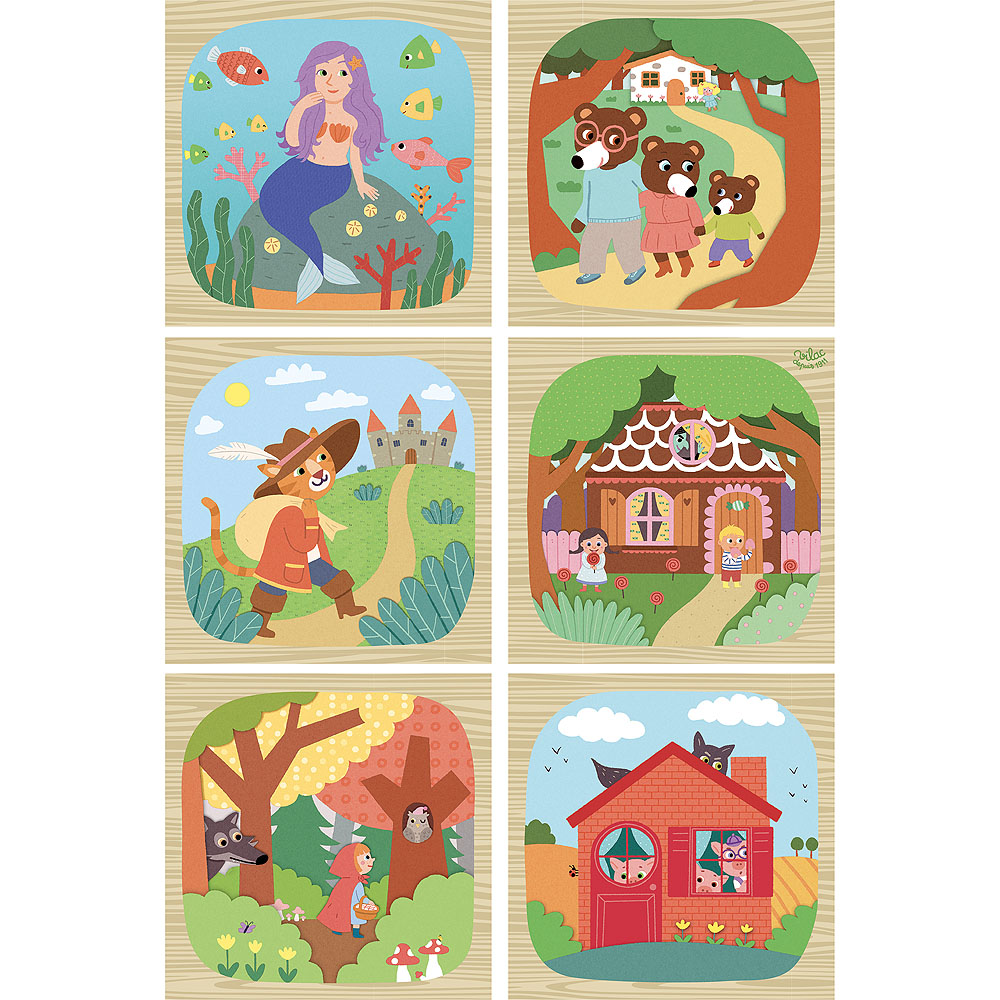 Cubes en bois les contes – Image 2