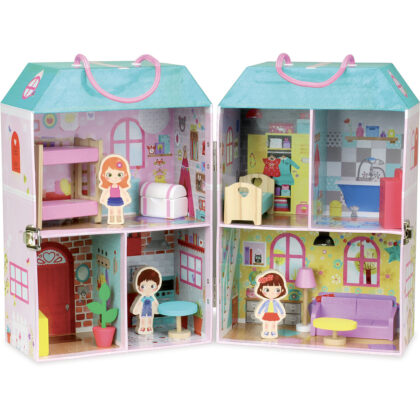 Maison de poupée en valise