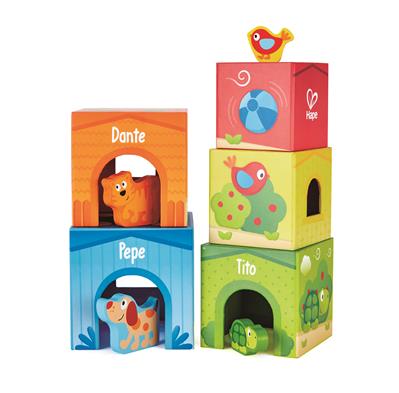 CUBES A EMPILER PEPE ET SES AMIS HAPE