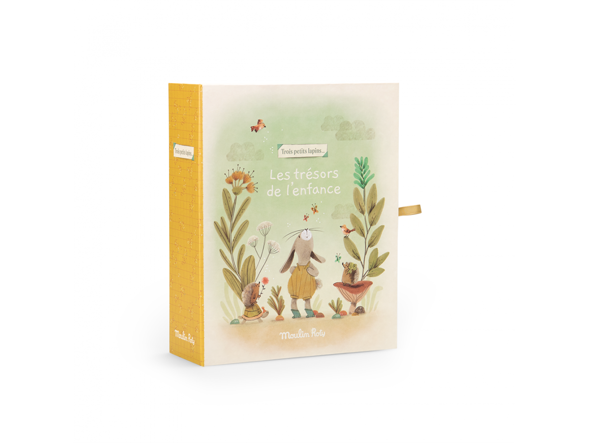 COFFRET NAISSANCE ( TROIS PETITS LAPINS)